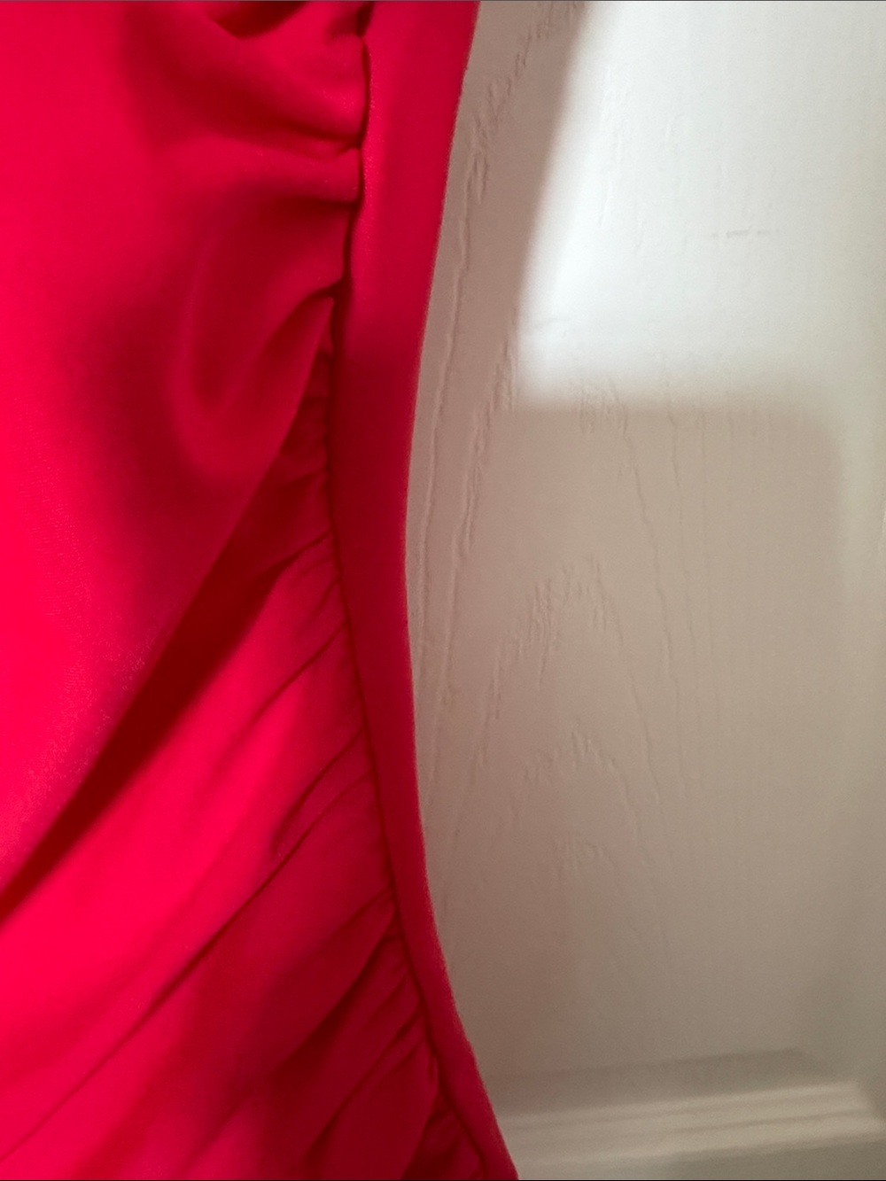 Red Ruffle-Sleeve One-Piece Swimsuit - Picture 4 of 7